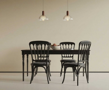 French Style Dining Table And Chairs-ID:460124977