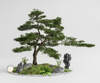 New Chinese Style Plant Landscaping-ID:744550947