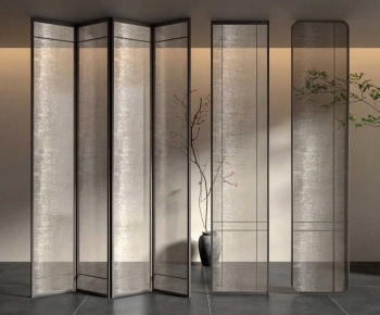 New Chinese Style Glass Screen Partition-ID:743770659