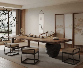 New Chinese Style Tea Tables And Chairs-ID:684745079