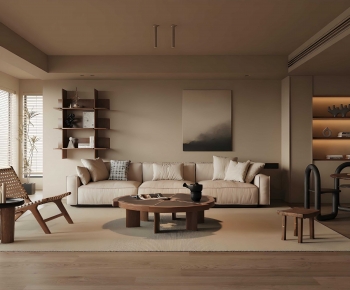 Wabi-sabi Style A Living Room-ID:344651946