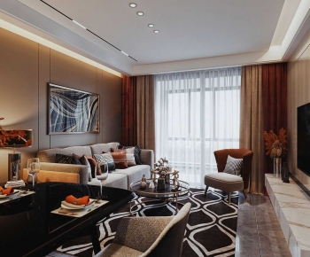 Modern A Living Room-ID:758272899