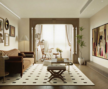 American Style A Living Room-ID:161087996