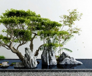 New Chinese Style Rockery Waterscape-ID:767250063