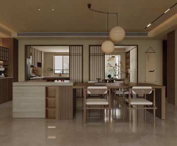 New Chinese Style Dining Room-ID:597059721