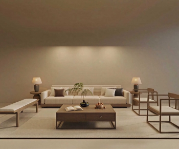 New Chinese Style Sofa Combination-ID:757196906