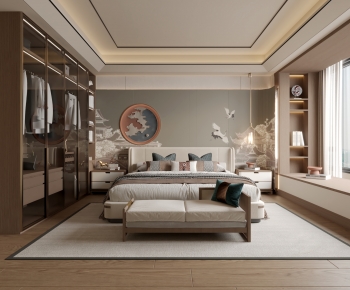 New Chinese Style Bedroom-ID:480125906