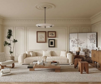 French Style A Living Room-ID:375751028