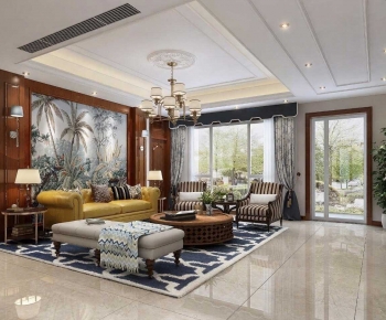 American Style A Living Room-ID:427862883