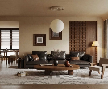 Wabi-sabi Style A Living Room-ID:322051097