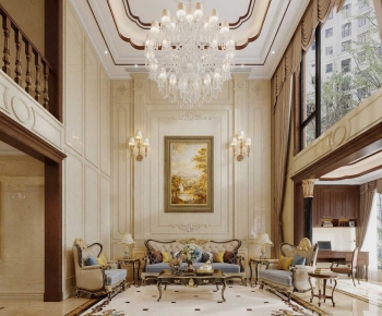 European Style A Living Room-ID:460544114