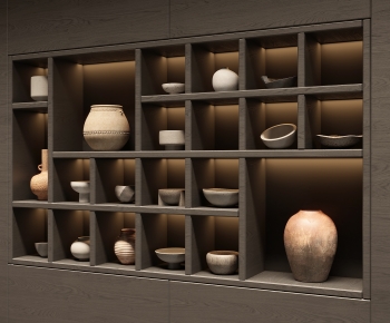 Wabi-sabi Style Clay Pot-ID:122057916