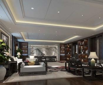 New Chinese Style Manager's Office-ID:175676117