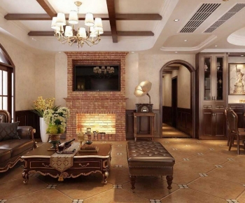 American Style A Living Room-ID:941290939