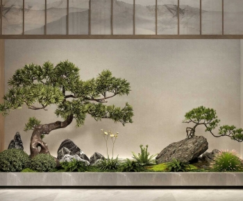 New Chinese Style Plant Landscaping-ID:332106111