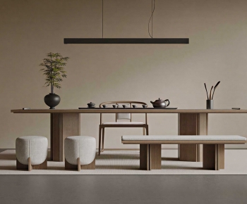 New Chinese Style Tea Tables And Chairs-ID:641577017