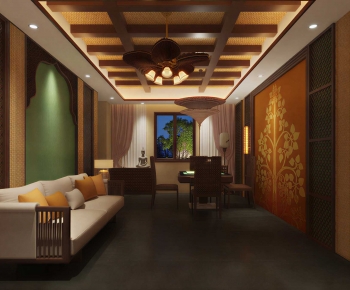 Southeast Asian Style Chess And Card Room-ID:944437031