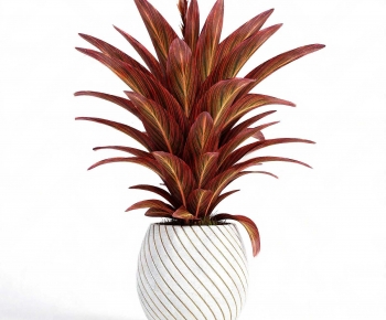 Modern Potted Green Plant-ID:348727945