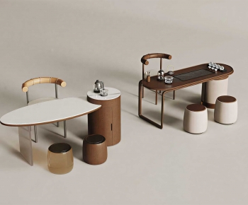 New Chinese Style Tea Tables And Chairs-ID:345621148