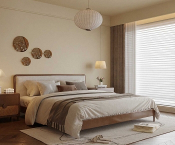 Modern Double Bed-ID:736573937