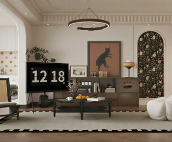 French Style A Living Room-ID:651633025