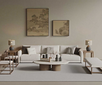 New Chinese Style Sofa Combination-ID:170763027