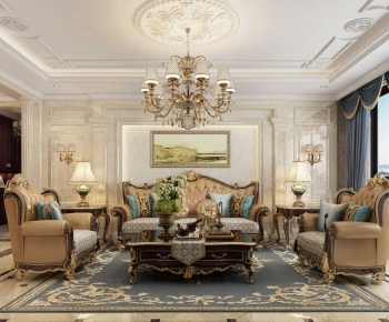 European Style A Living Room-ID:483876949