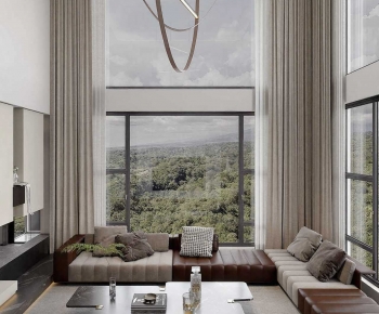 Modern A Living Room-ID:885879992