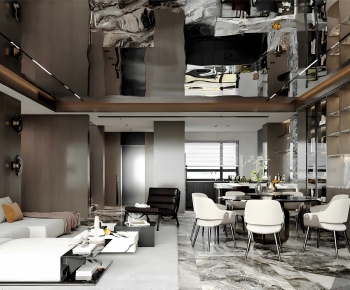 Modern A Living Room-ID:384440903