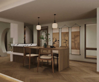 New Chinese Style Dining Room-ID:213176979