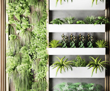 Modern Potted Green Plant-ID:905066011