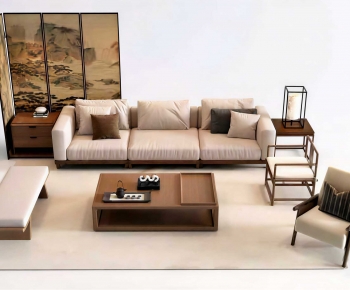 New Chinese Style Sofa Combination-ID:703483108