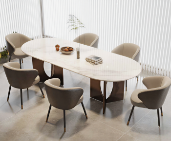 Modern Dining Table And Chairs-ID:379484897