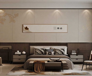 New Chinese Style Bedroom-ID:415152077