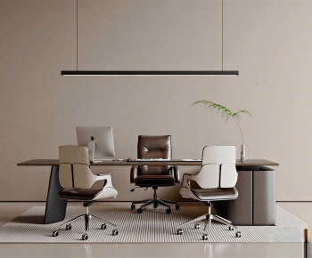 Modern Office Desk And Chair-ID:144530067