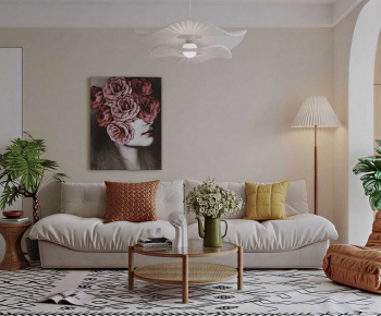 Modern A Living Room-ID:742724902