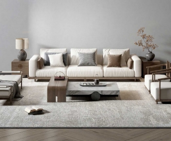 New Chinese Style Sofa Combination-ID:635904073