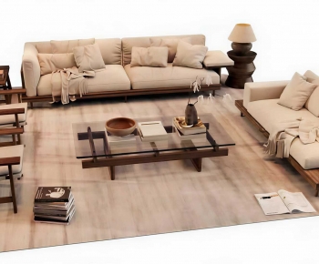 Wabi-sabi Style Sofa Combination-ID:613215924