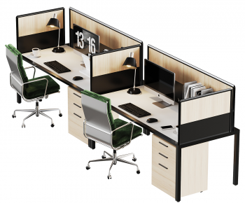 Modern Office Desk And Chair-ID:919370714