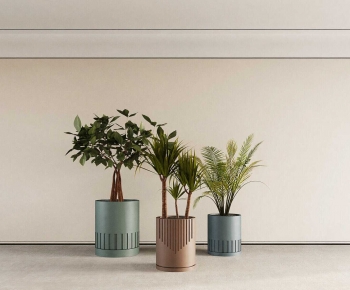 Modern Ground Green Plant Potted Plants-ID:600009072