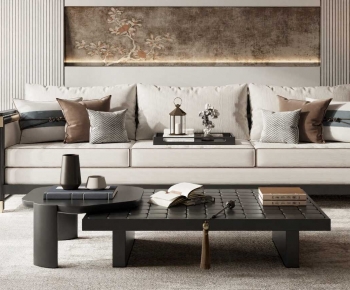 New Chinese Style Sofa Combination-ID:270986087