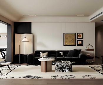 Modern A Living Room-ID:461643936