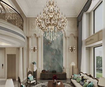 French Style A Living Room-ID:431389886