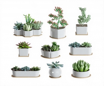 Modern Potted Green Plant-ID:336019042