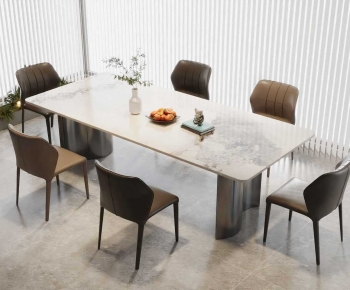 Modern Dining Table And Chairs-ID:661624914