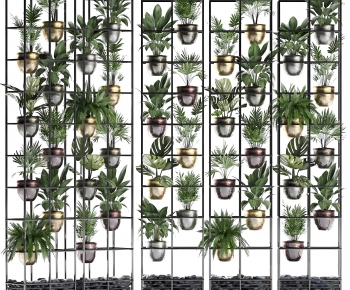 Modern Potted Green Plant-ID:735869889