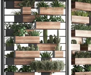 Modern Potted Green Plant-ID:729662906