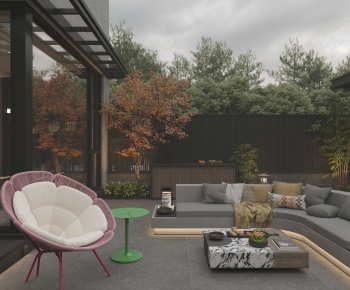 Modern Courtyard/landscape-ID:629132033