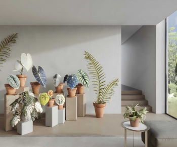 Modern Ground Green Plant Potted Plants-ID:541352997