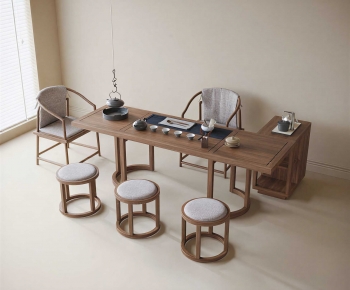 New Chinese Style Tea Tables And Chairs-ID:164829022